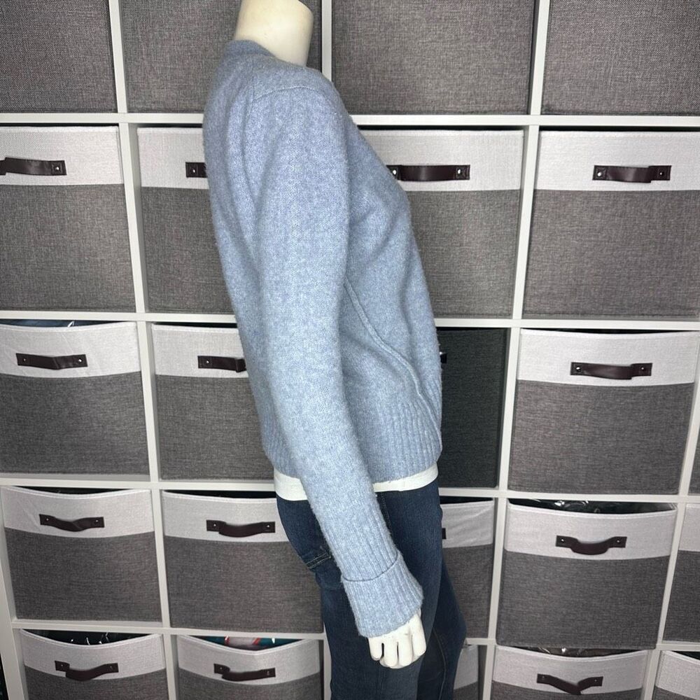 ALLSAINTS Rufa Wool Blend Cardigan In Blue Smoke Size XS - Picture 11 of 13